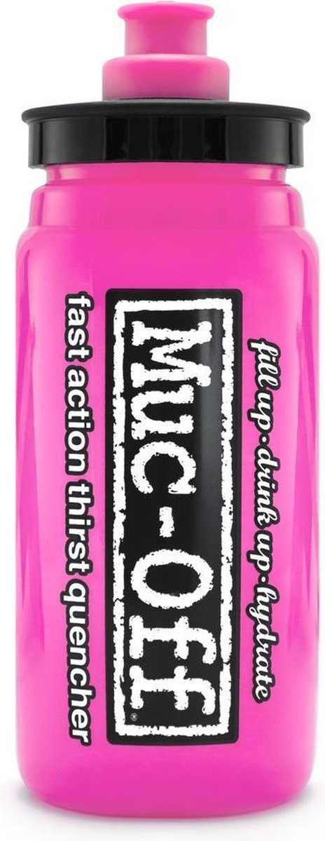 Muc-Off bidon custom fly pink 550ml