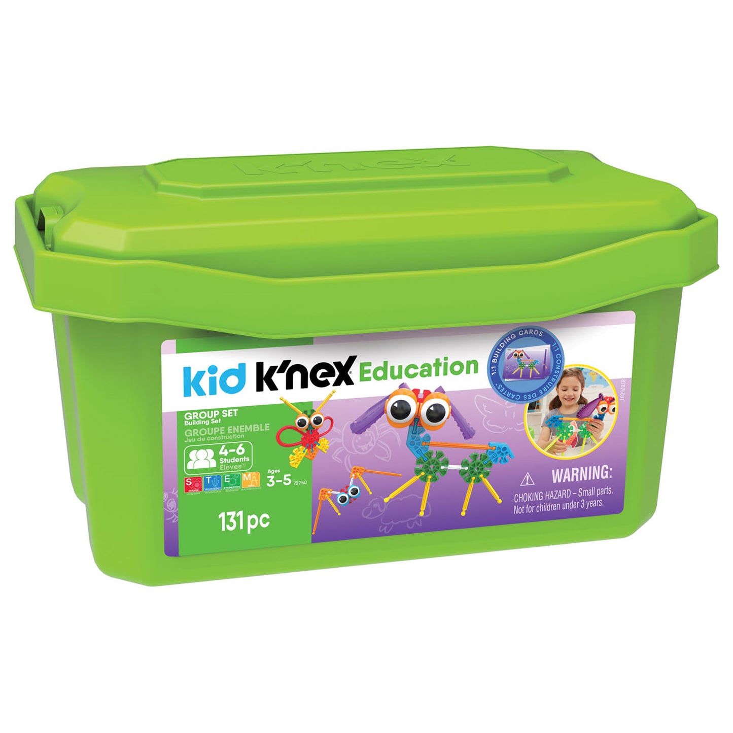 K'Nex Kid groep set in opbergbox, 131dlg.