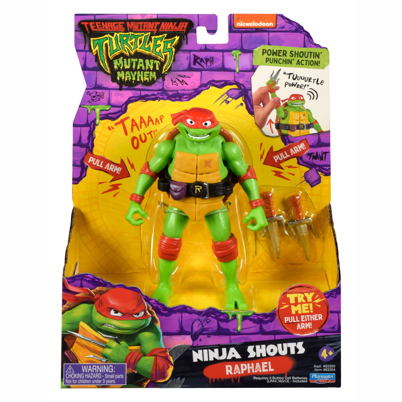 Boti Teenage mutant ninja turtles ninja shouts speelfiguur - raphael