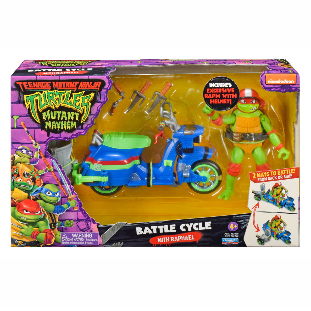 Boti Teenage mutant ninja turtles battle cycle scooter met raphael