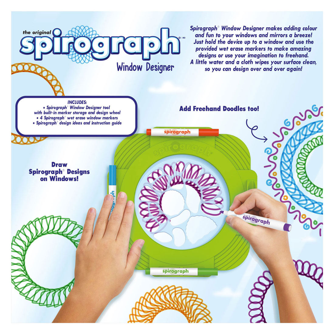 Boti Spirograaf window designer kleurset