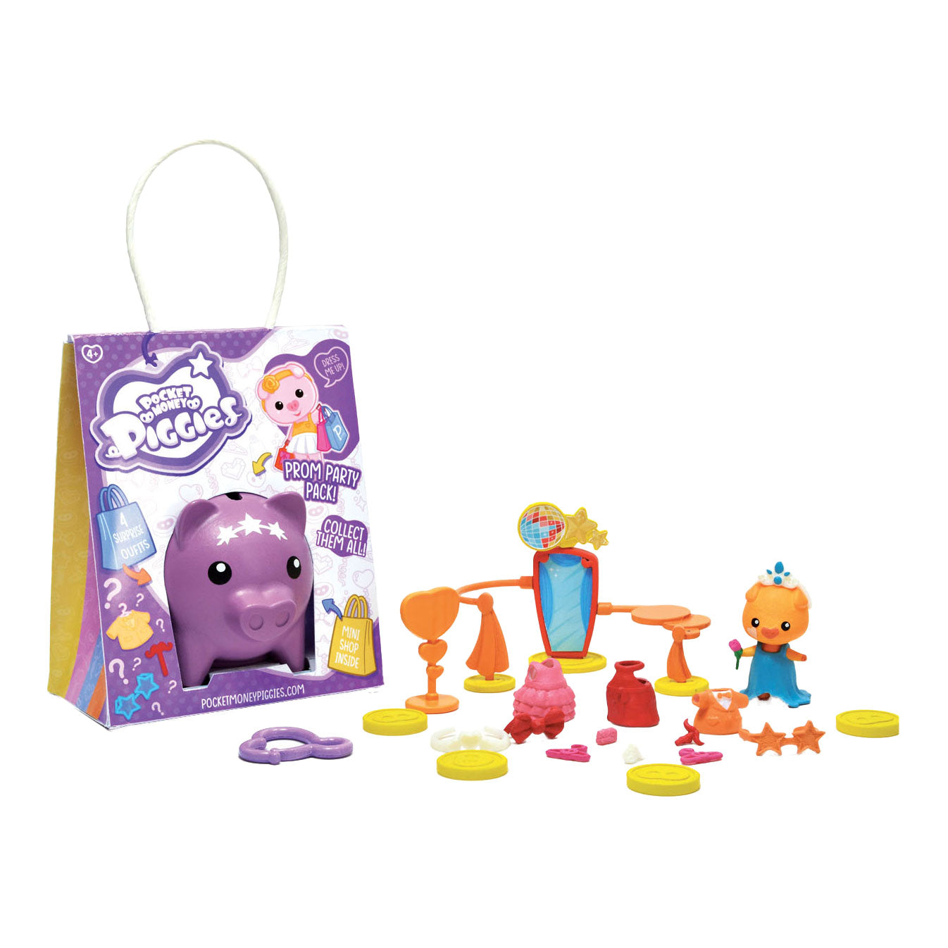 Boti Pockey money piggies speelfiguur met spaarpot - prom party pack