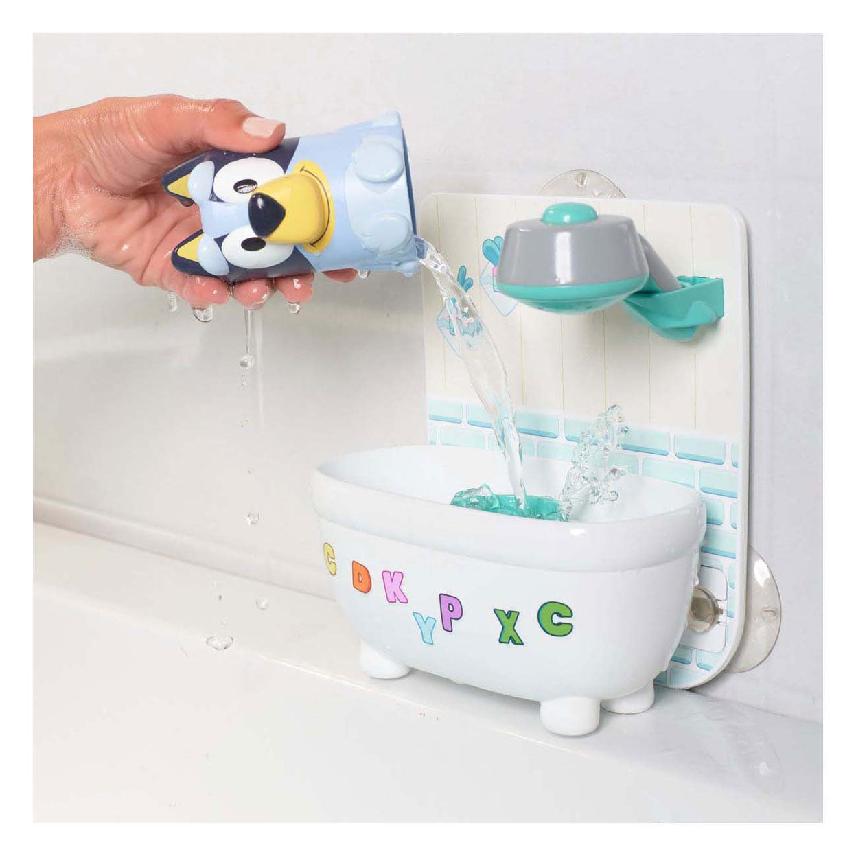 Tomy Bluey shower scrub bluey