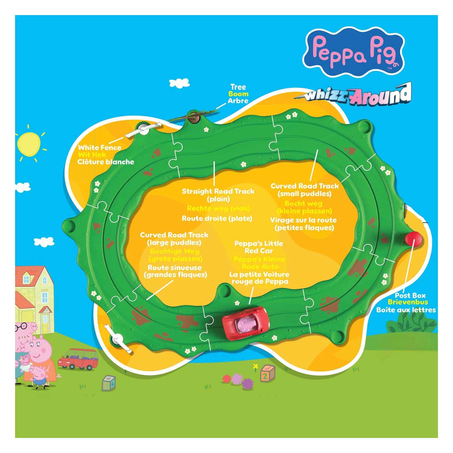 Gear2Play Peppa pig whizz around - peppa's kleine rode auto set