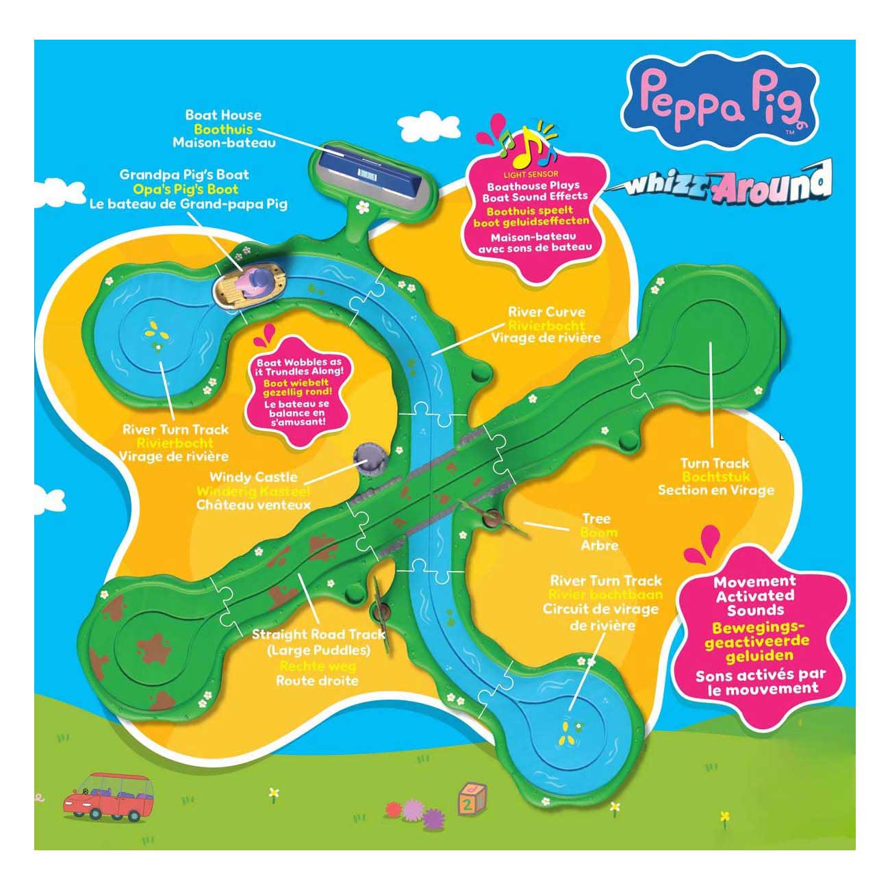 Gear2Play Peppa pig whizz around - bobbing along boot set