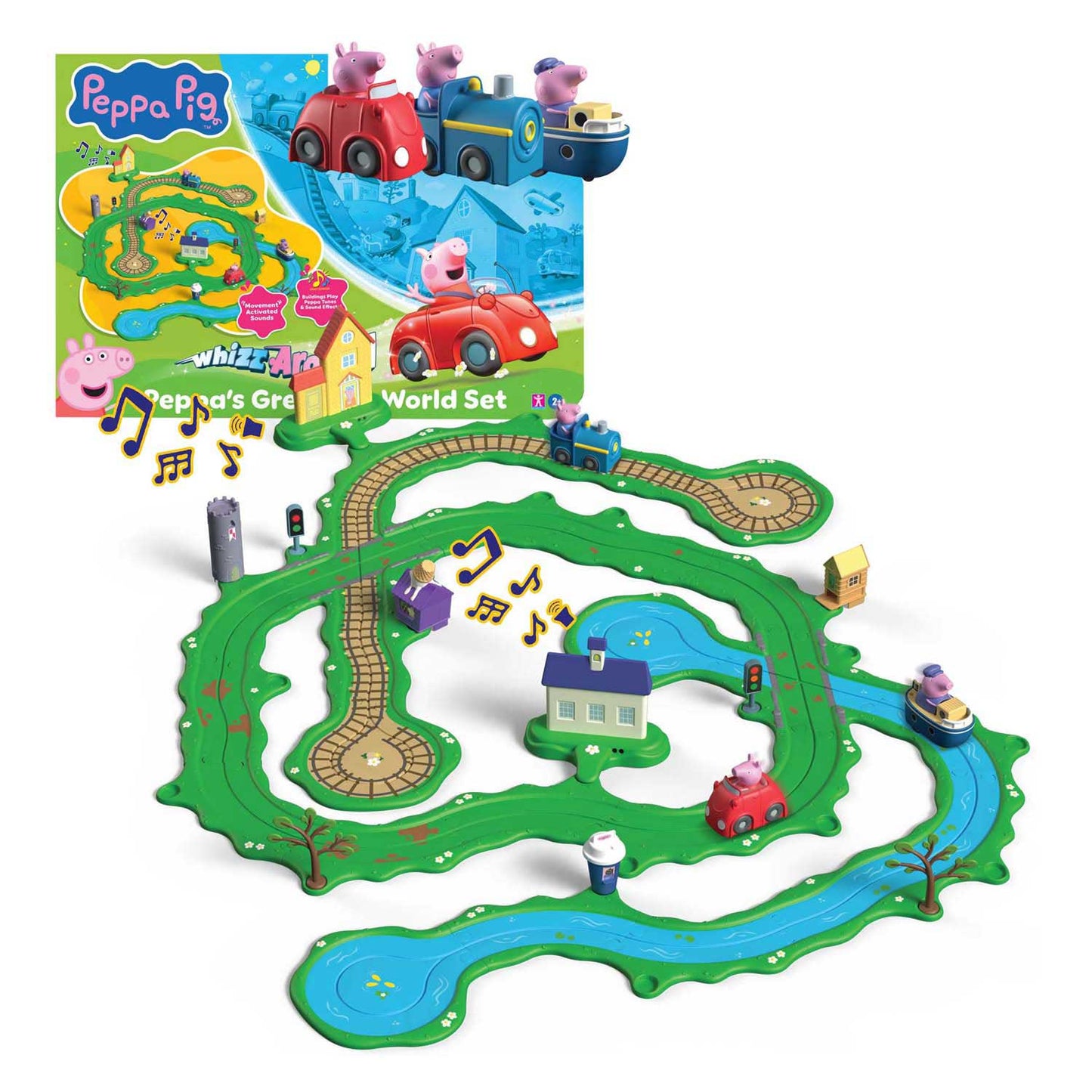 Gear2Play Peppa pig whizz around - peppa's great big world set