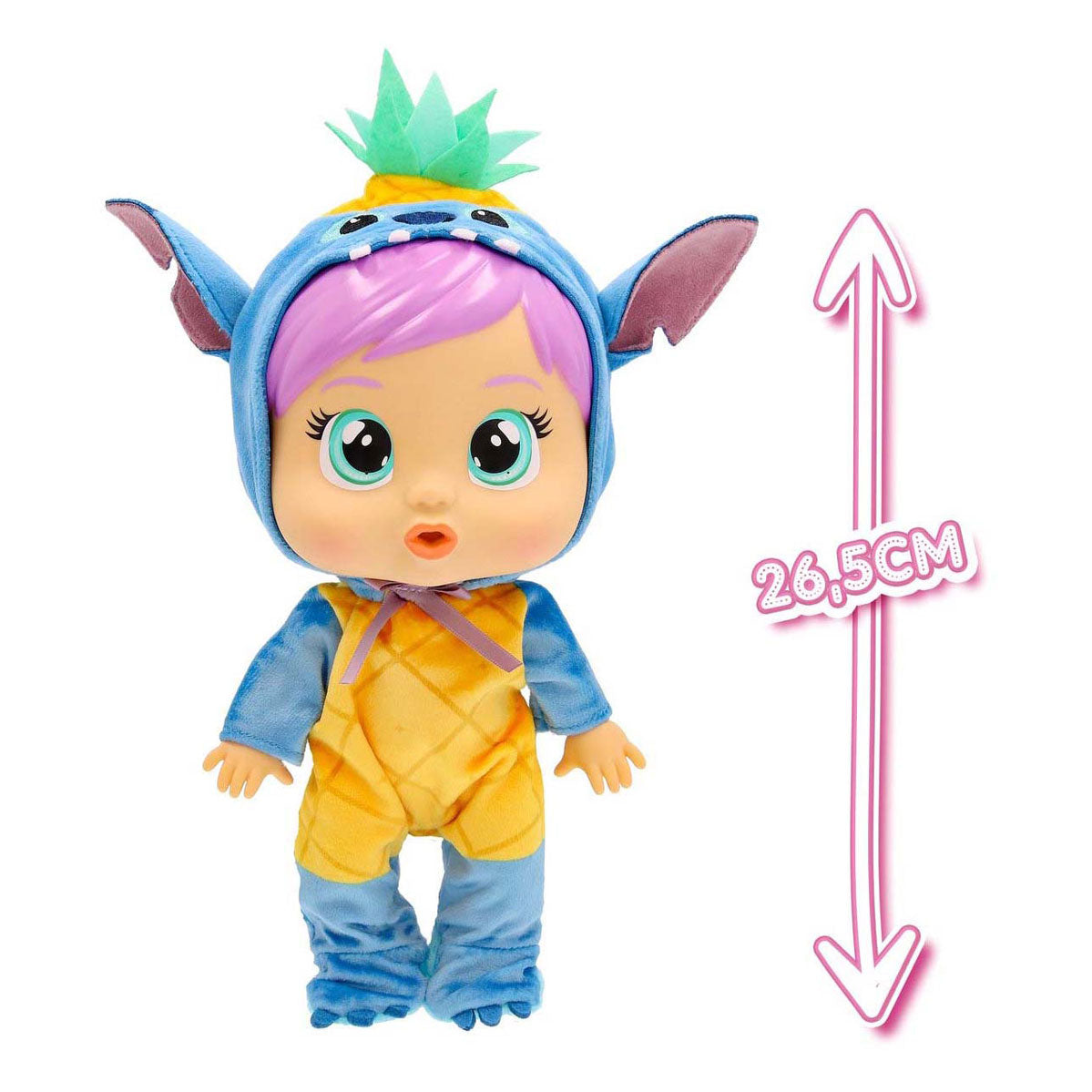 Imc Toys Cry babies loving care stitch babypop - 26,5cm