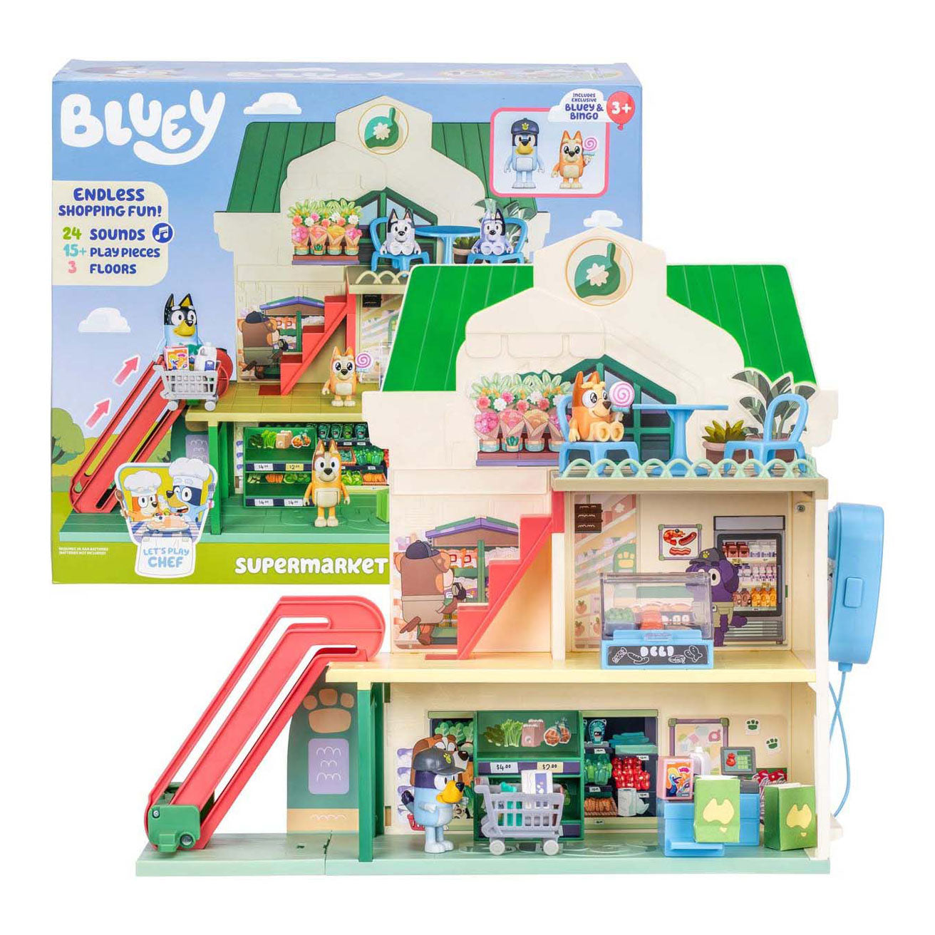 Spectron Bluey lets play chef - supermarkt speelset