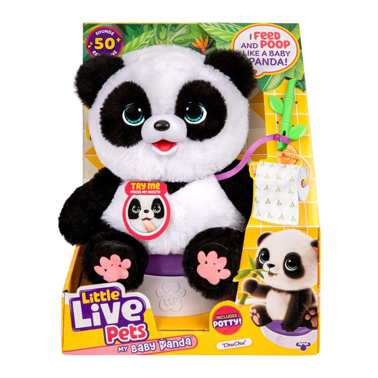 Little Live Pets my baby panda chuchu - interactieve knuffel