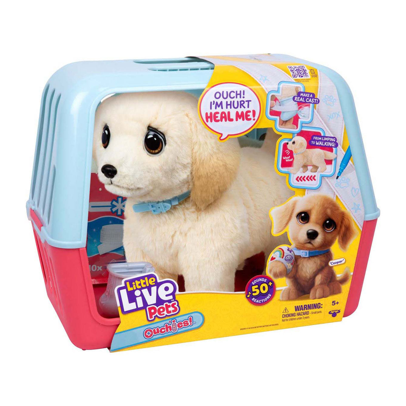 Spectron Little live pets ouchies puppy cooper - interactieve knuffel