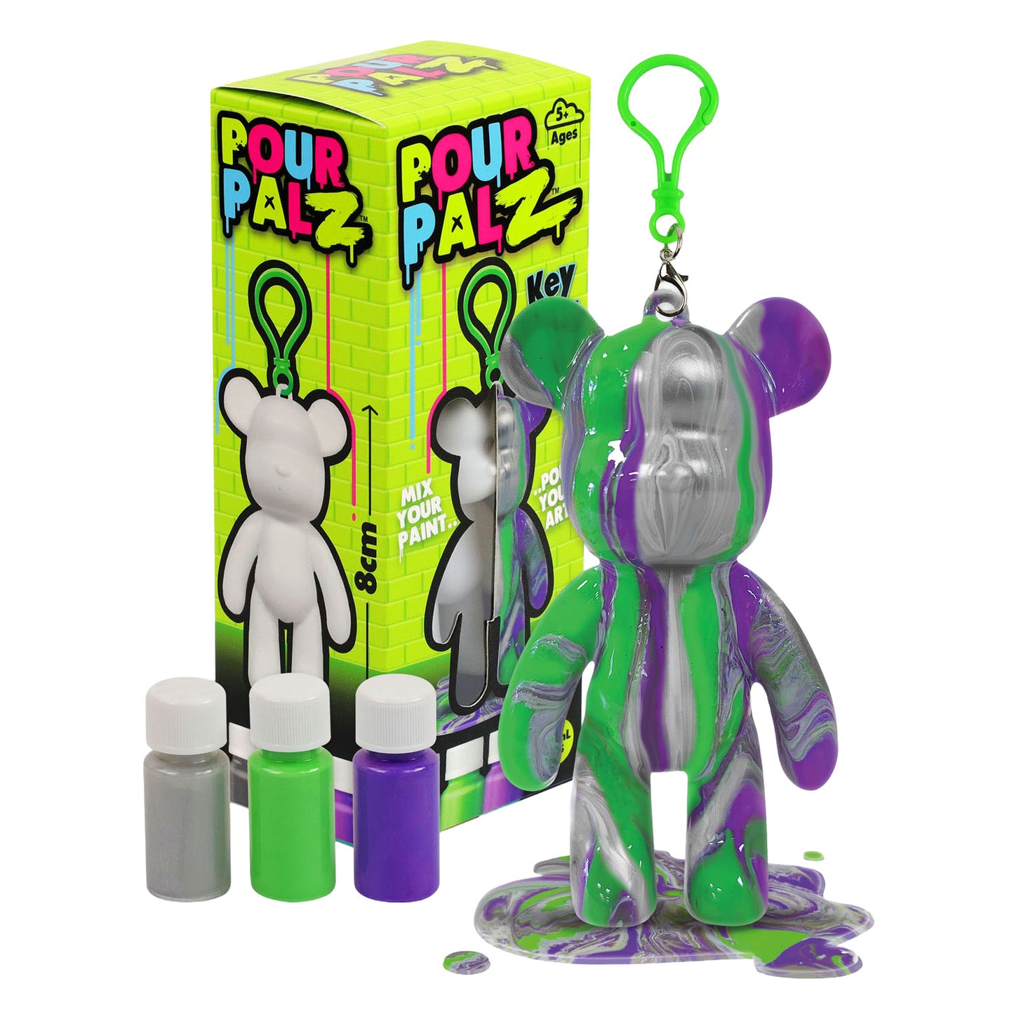 Spectron Pour palz mini paint bear sleutelhanger