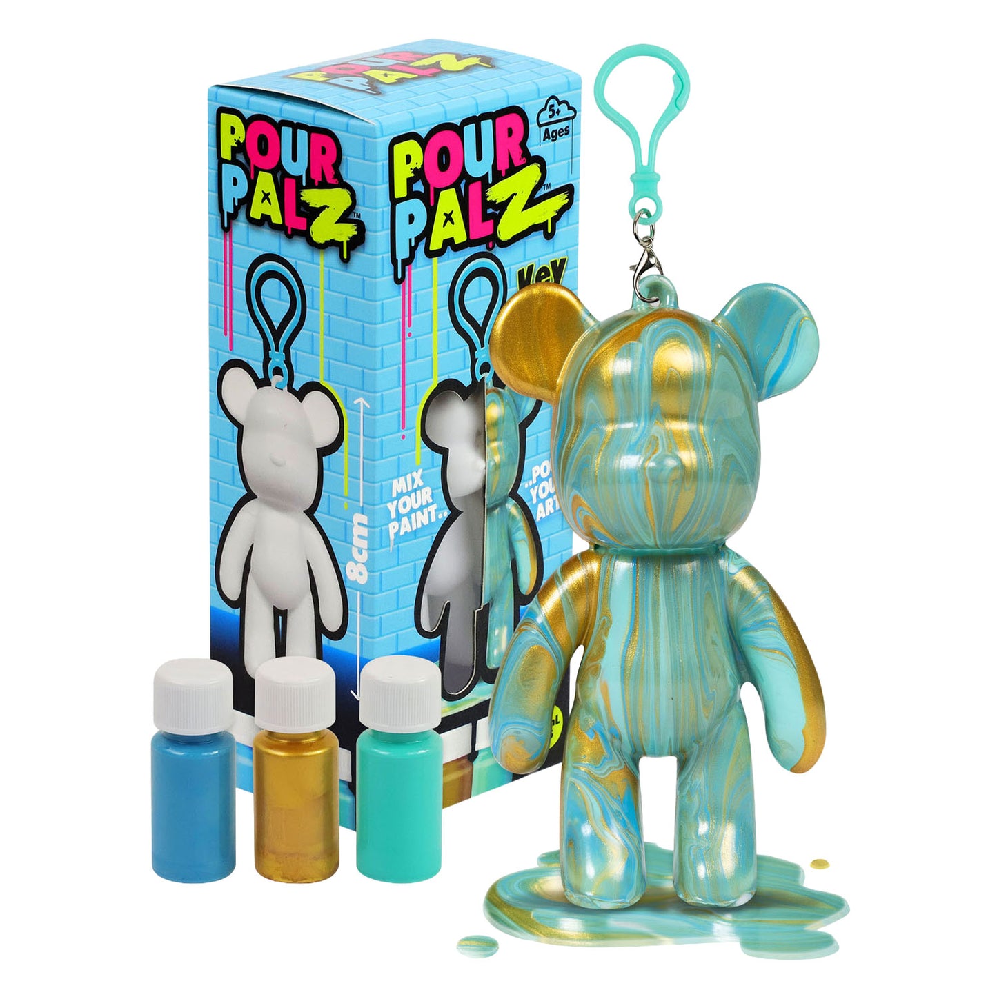 Spectron Pour palz mini paint bear sleutelhanger