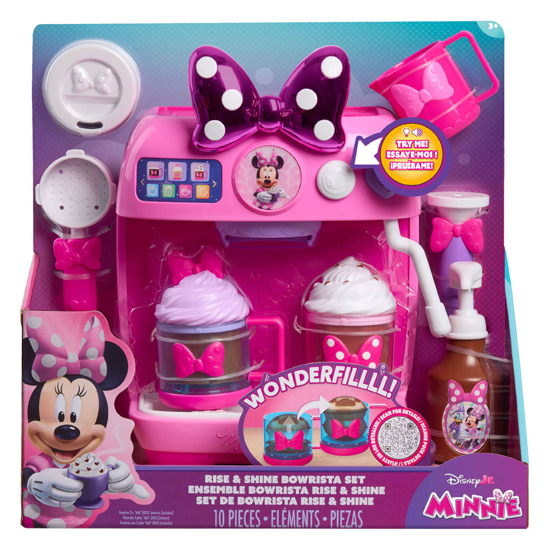 Spectron Disney minnie mouse koffiemachineset met licht geluid - 10dlg.