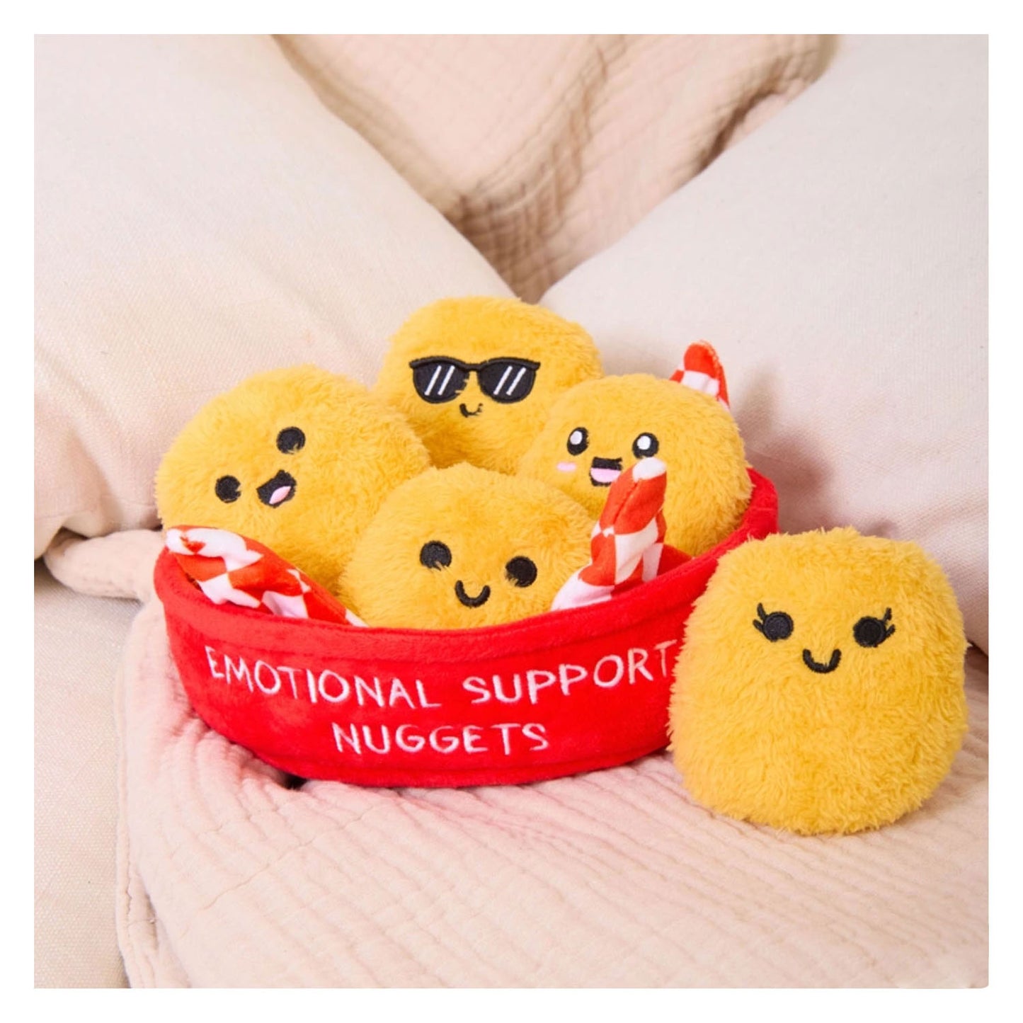 Just Play Emotional support nuggets knuffels - 6dlg.
