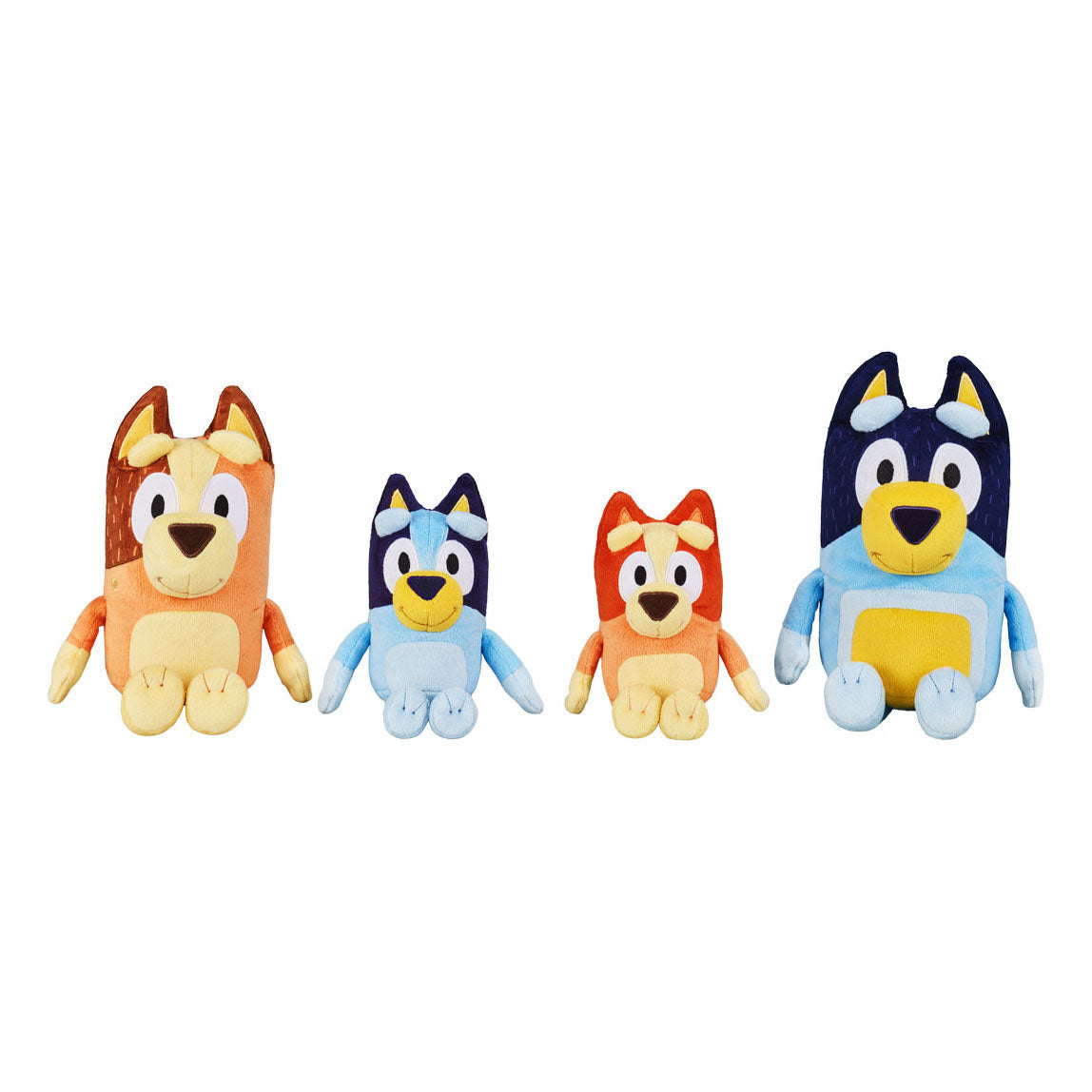 Spectron Bluey pluche knuffels set - 4st.