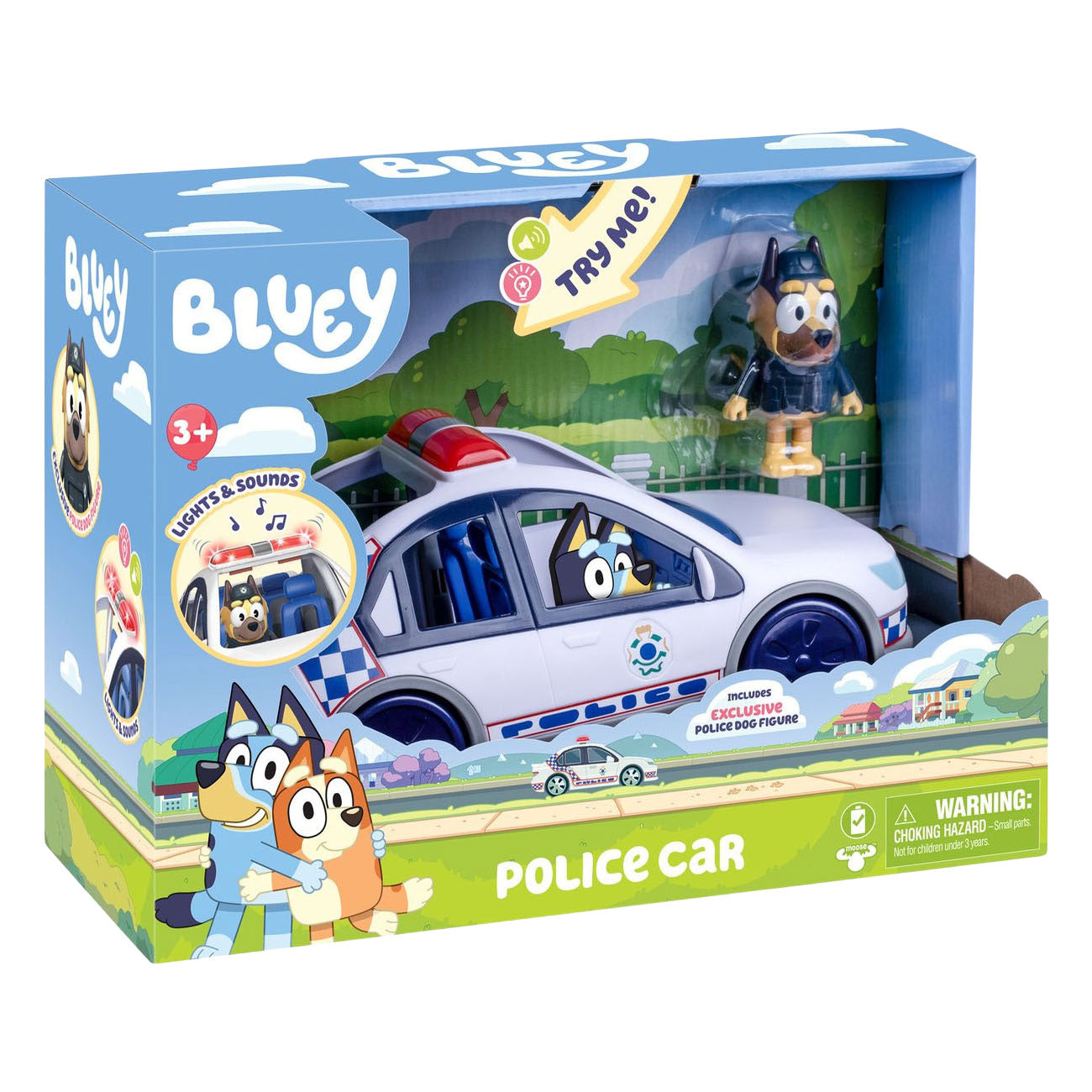 Spectron Bluey politieauto met licht geluid