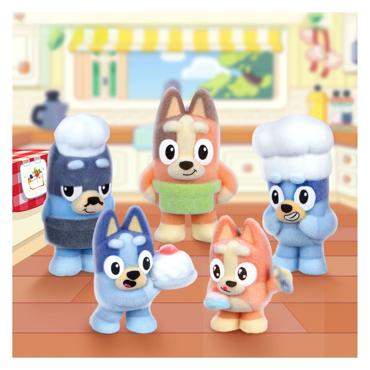 Spectron Bluey fuzzies verzamelfiguren verrassingsset - 3 figuurtjes