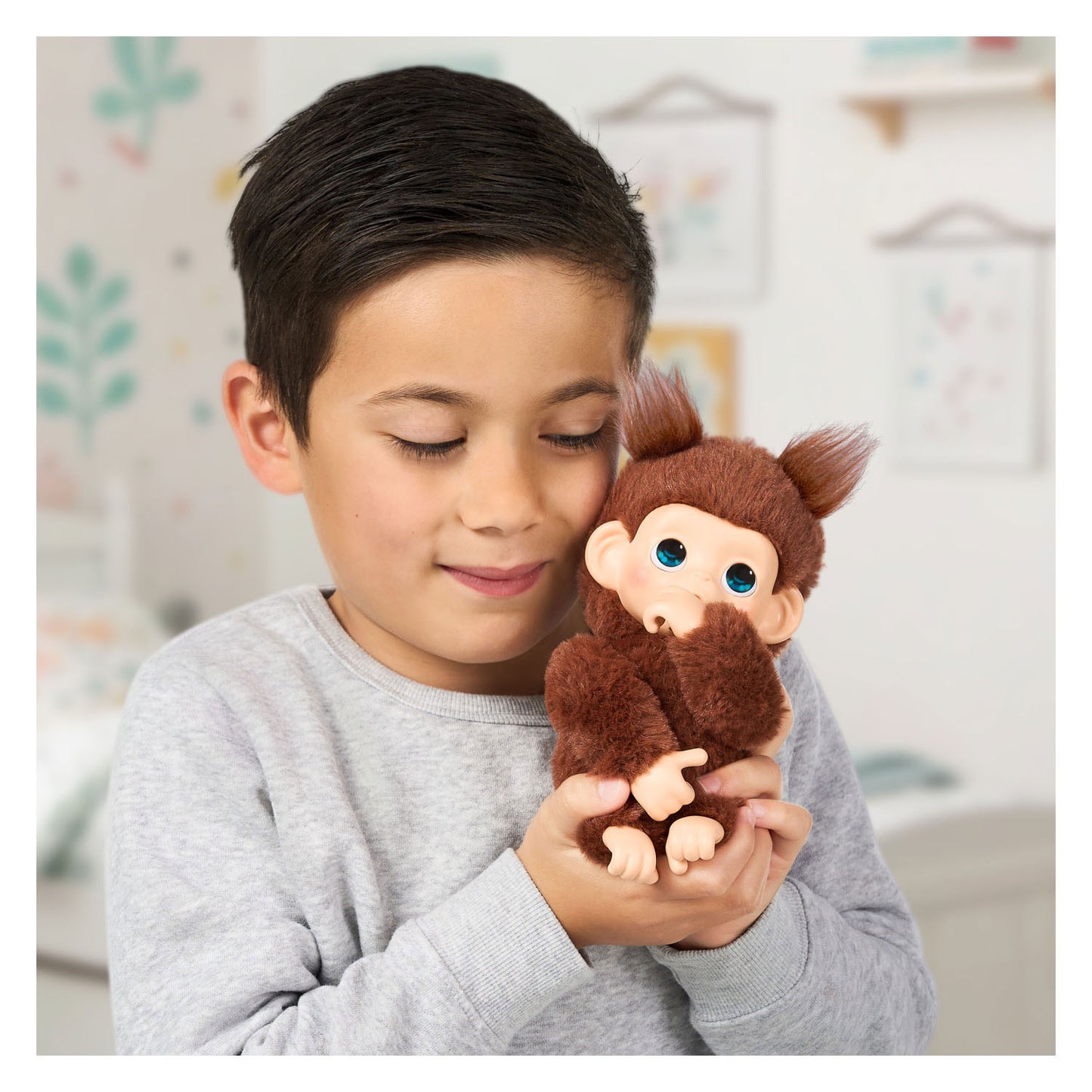 Spectron Little live pets my baby mini monkey brown - interactieve knuffel