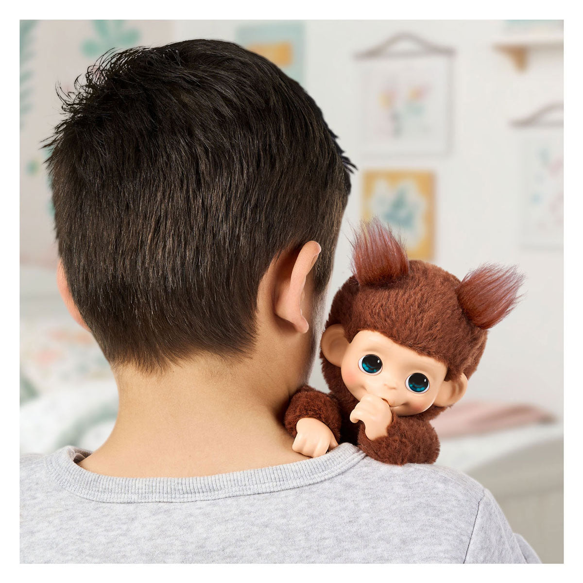 Spectron Little live pets my baby mini monkey brown - interactieve knuffel