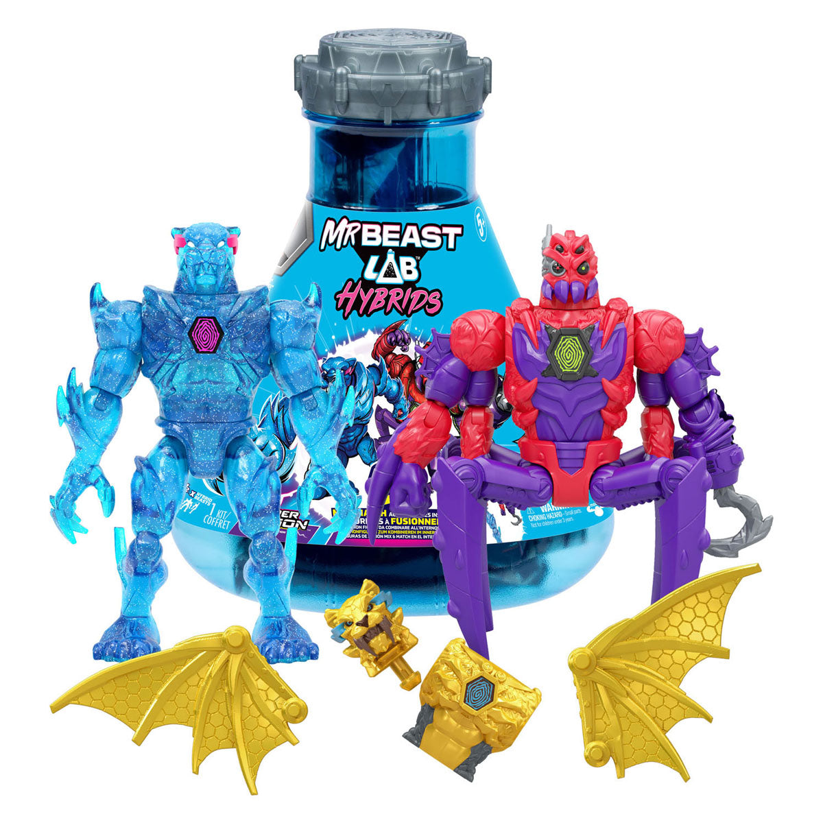 Spectron Mrbeast lab hybrid spider vs energy panther actiefiguren