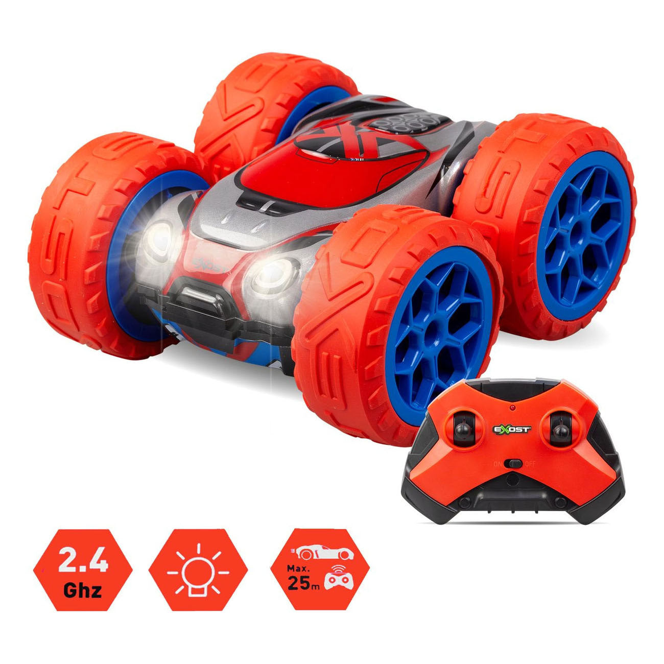 Exost rc 360 cross mx amazone bestuurbare stuntauto - 12 km u