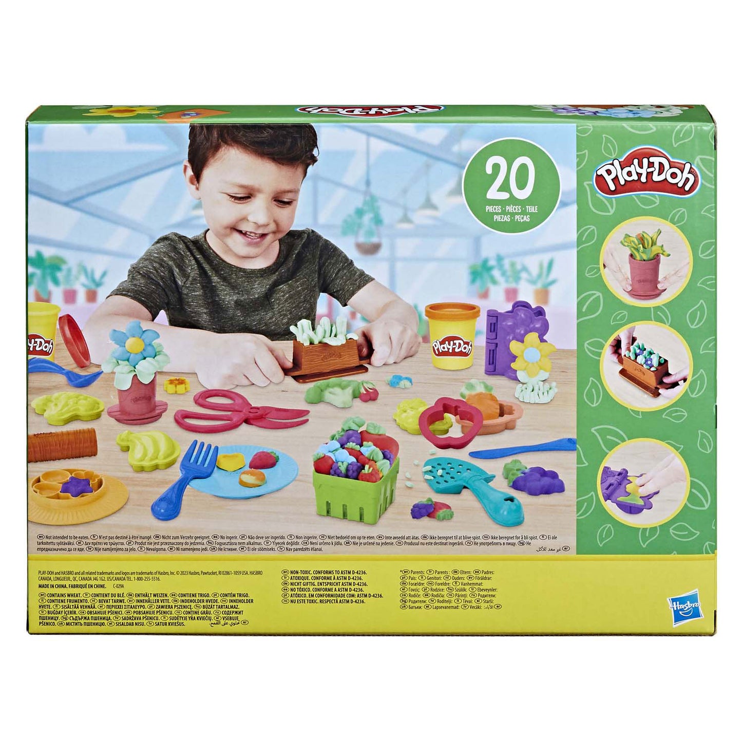 Play-Doh tuin speelset met 8 kleipotjes - 20dlg.