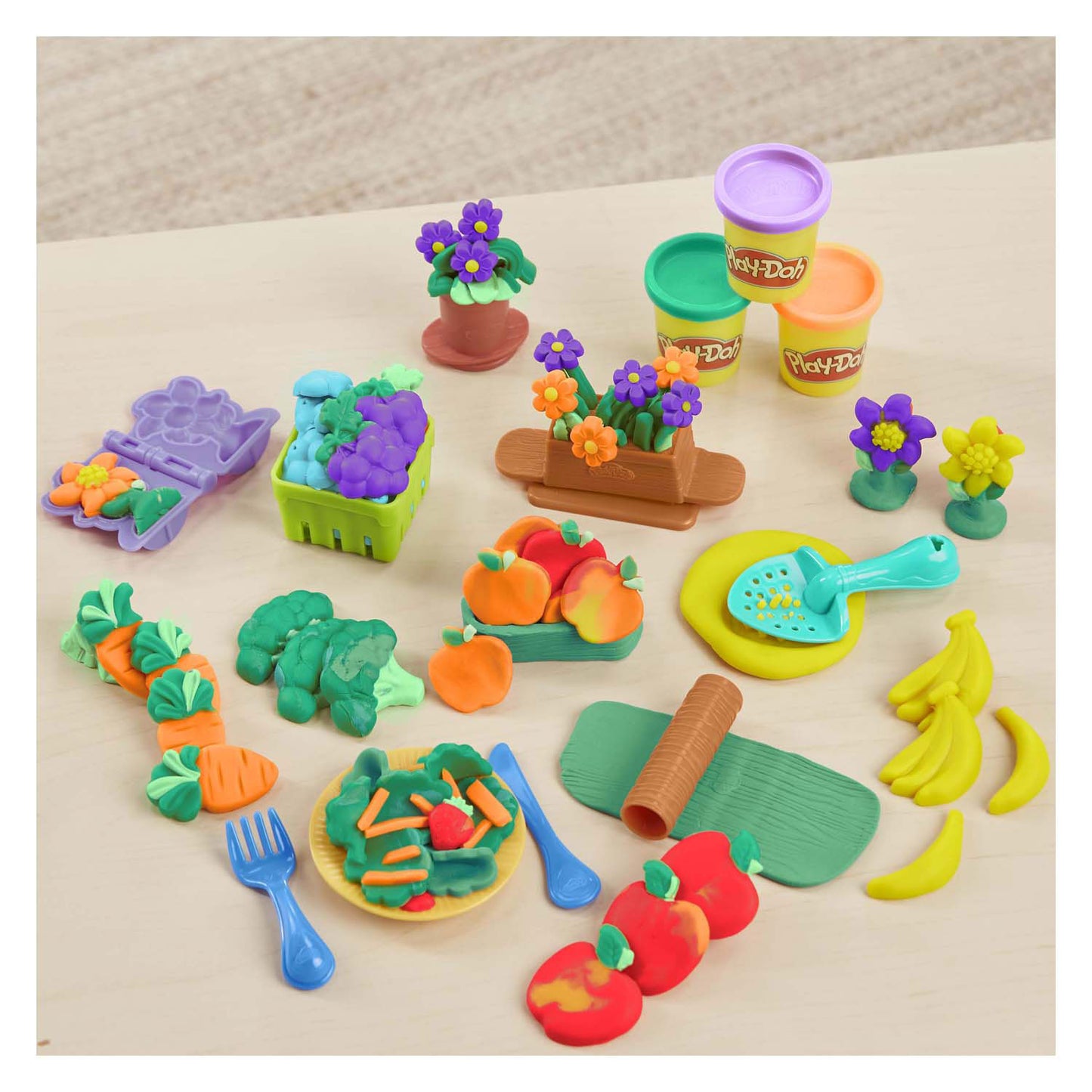 Play-Doh tuin speelset met 8 kleipotjes - 20dlg.
