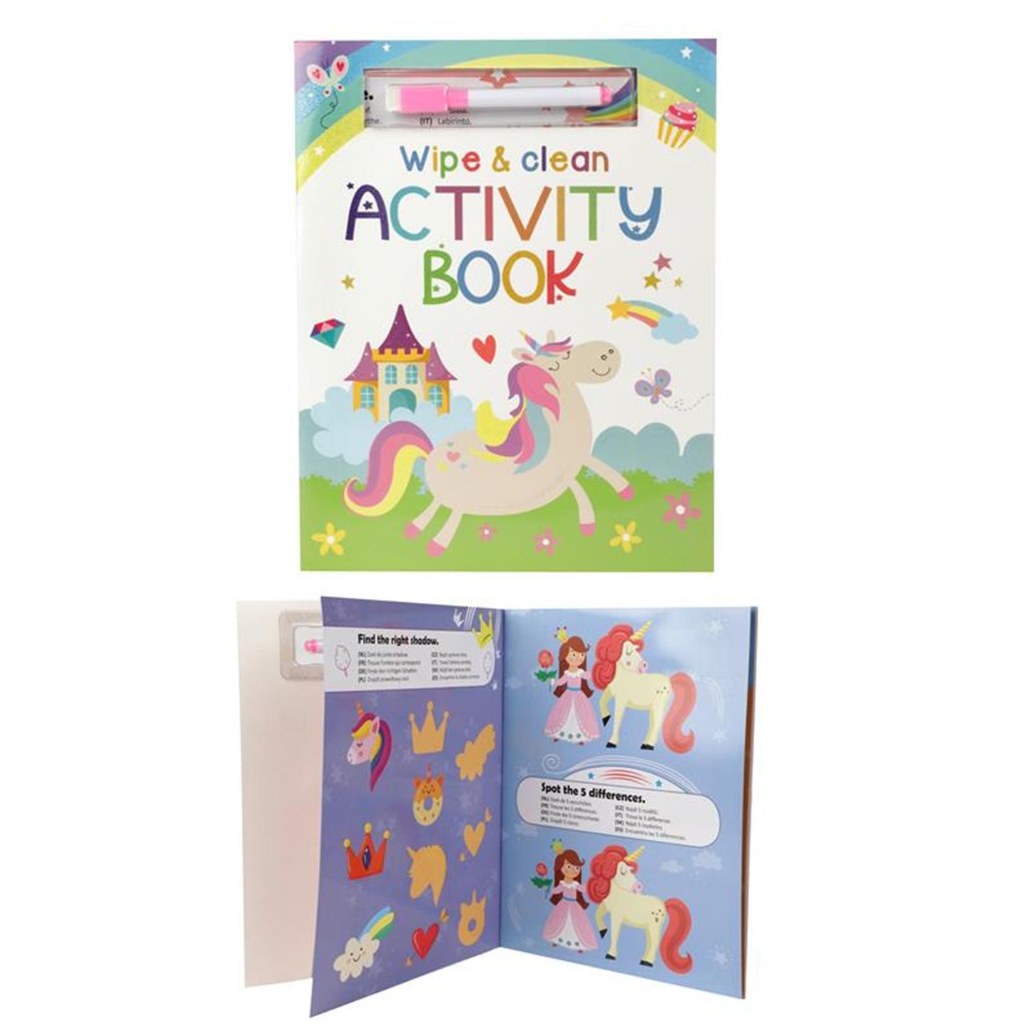 Toi-Toys Herbruikbaar activiteitenboek eenhoorn