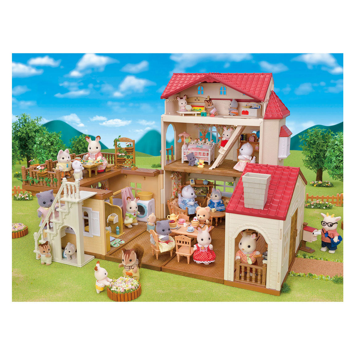 Sylvanian Families 5708 poppenhuis met geheime speelkamer