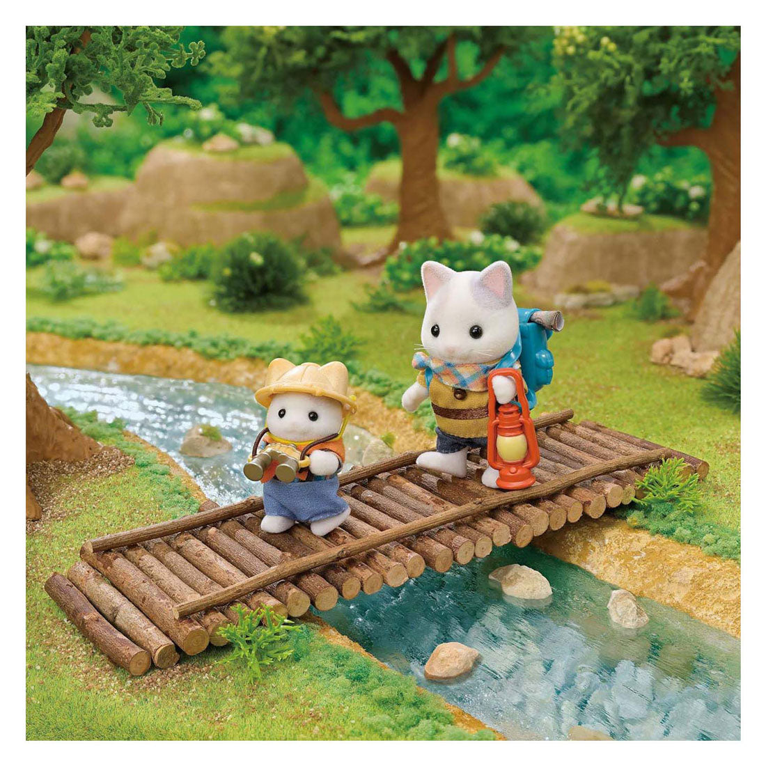 Sylvanian Families 5763 duo avonturies latte kat broer en baby