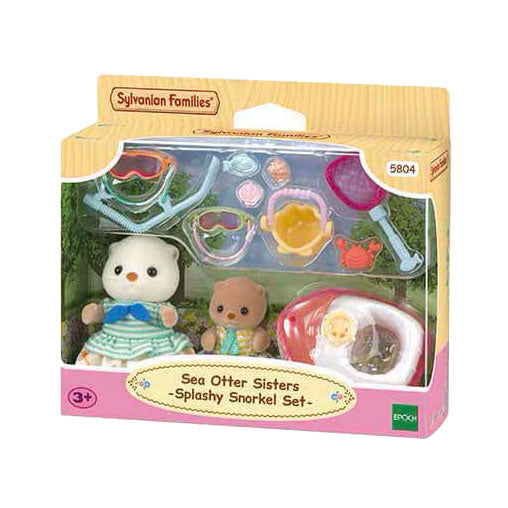 Sylvanian Families 5804 zeeotter zussen- splashy snorkel set