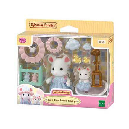 Sylvanian Families 5805 bubbel badtijd broer- zus