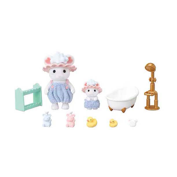 Sylvanian Families 5805 bubbel badtijd broer zus