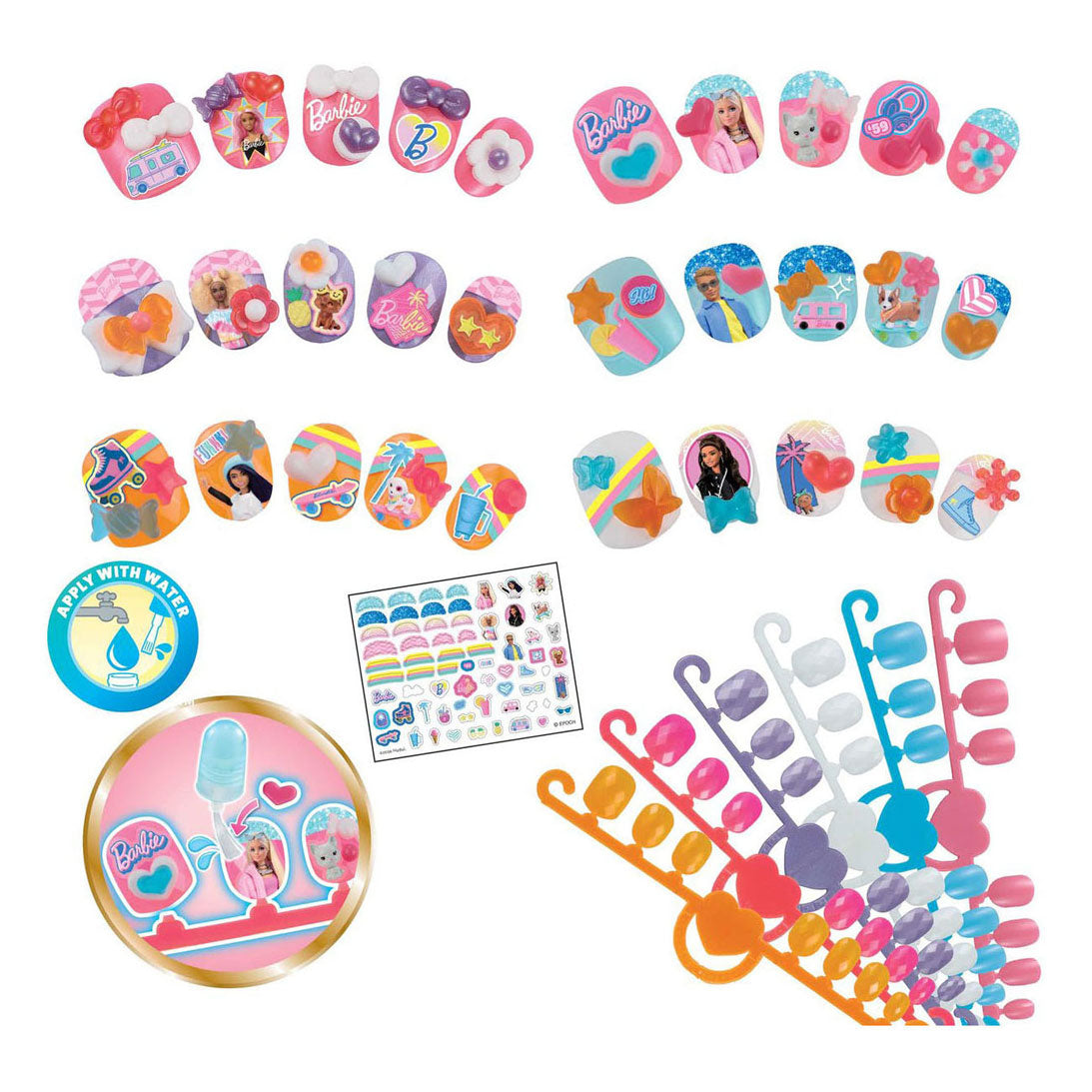 Aquabeads nagelstudio barbie navullingsset