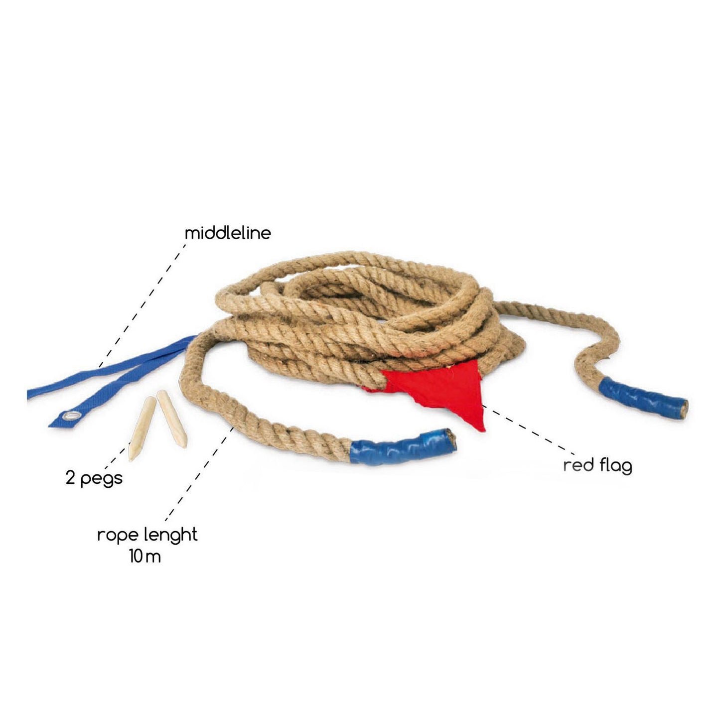 BS Toys touwtrekken 10 meter - buitenspel