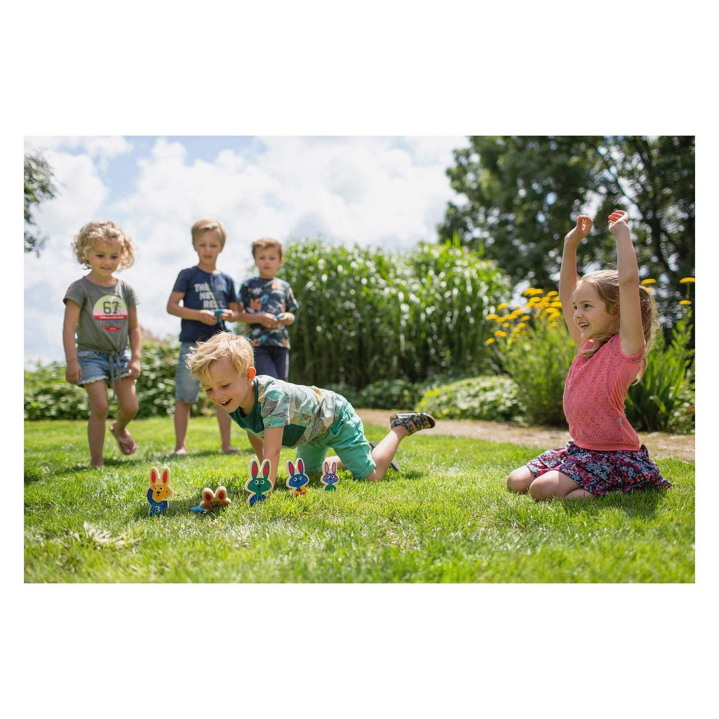 BS Toys balwerpen bunnies hout - werpspel