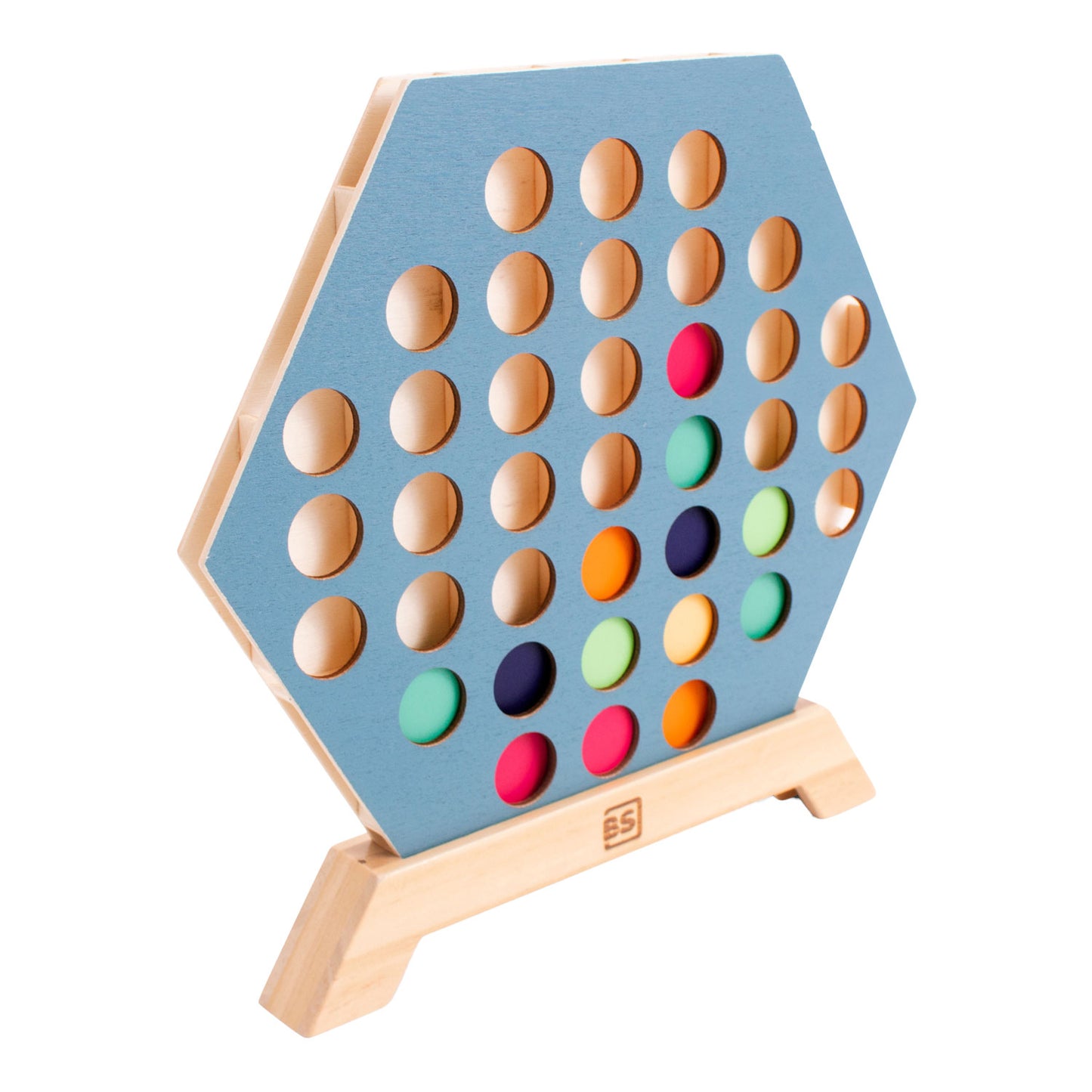 BS Toys bordspel 3 bij elkaar - educatief speelgoed - vanaf 6 jaar - 2 tot 4 spelers - cadeau kind