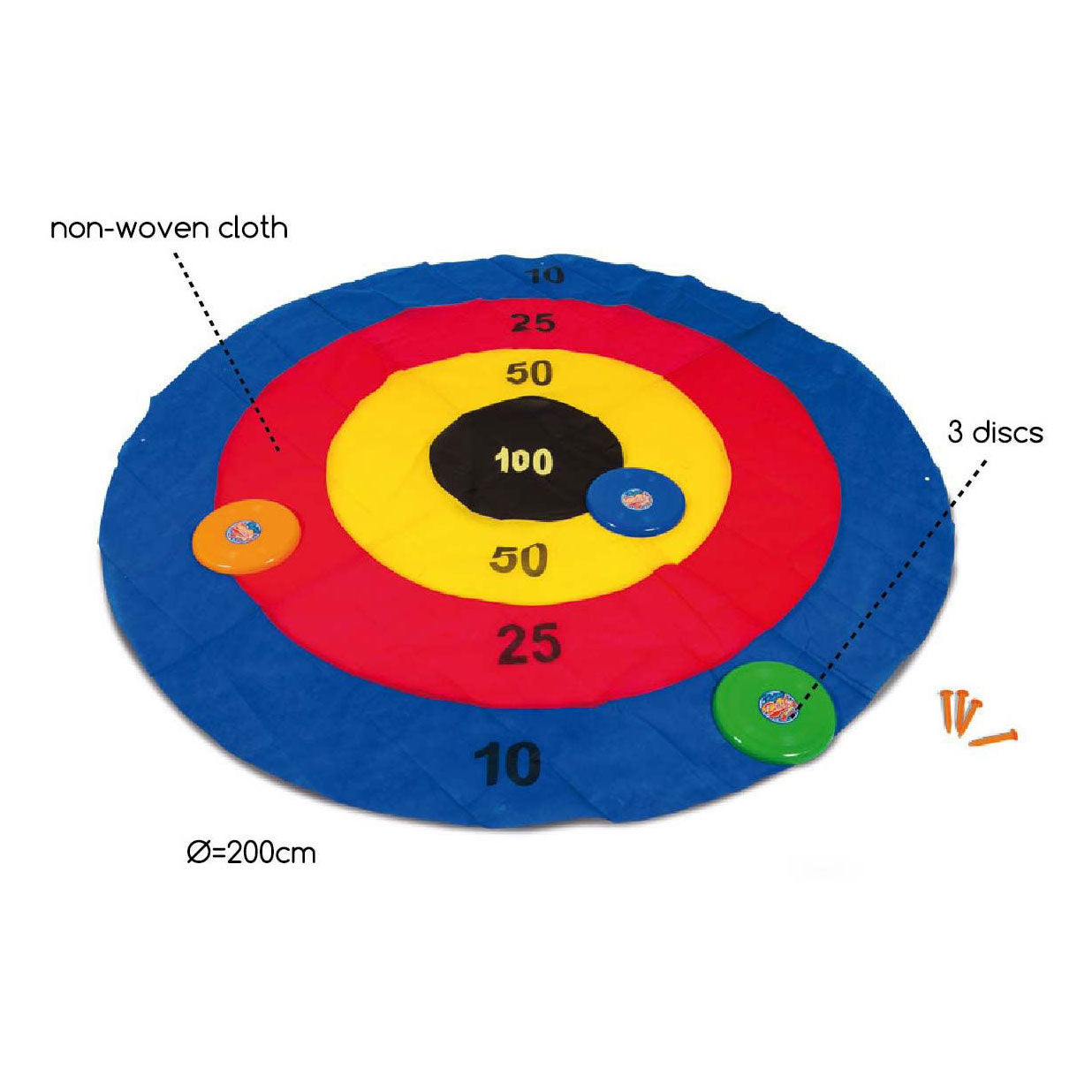 BS Toys disc darts werpspel, 4dlg.