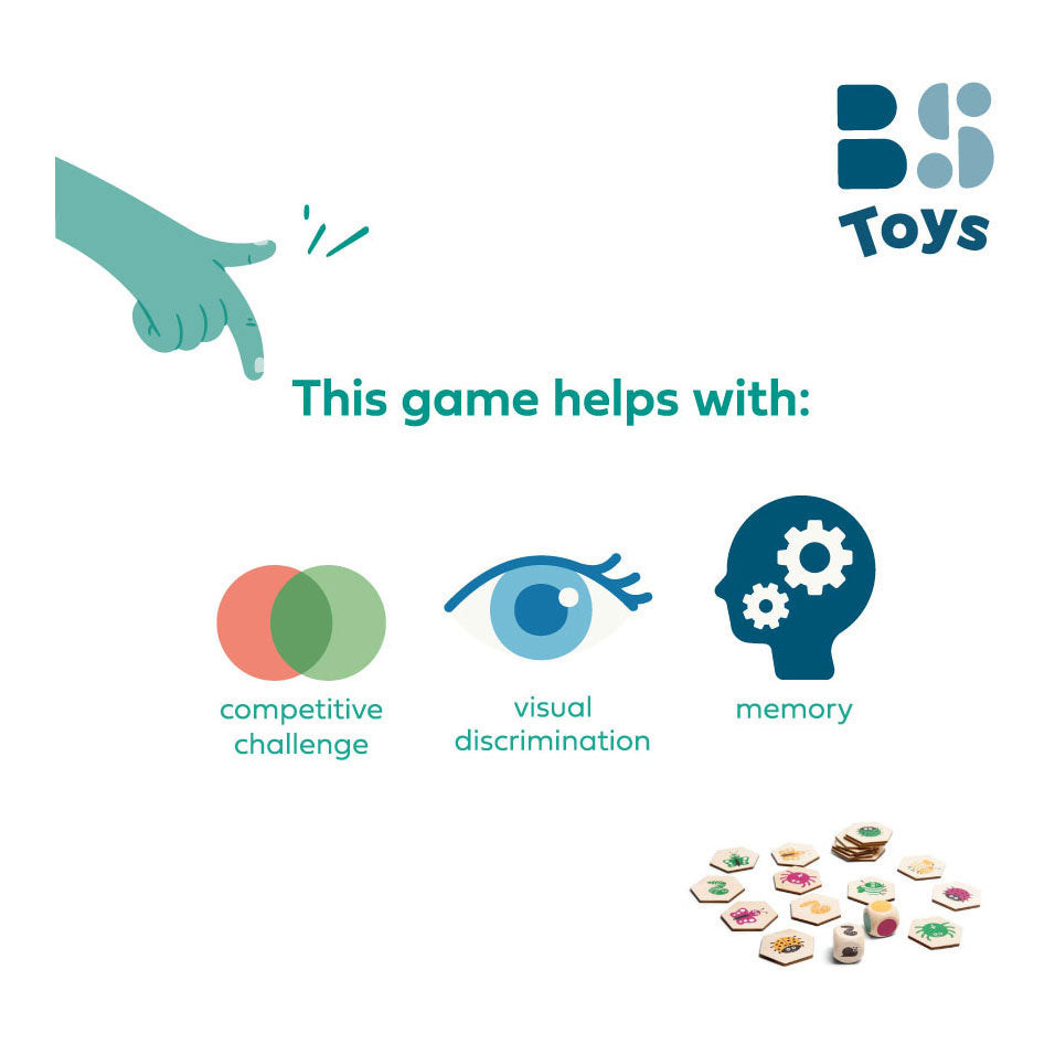 BS Toys houten beestjes zoekspel, 20dlg.