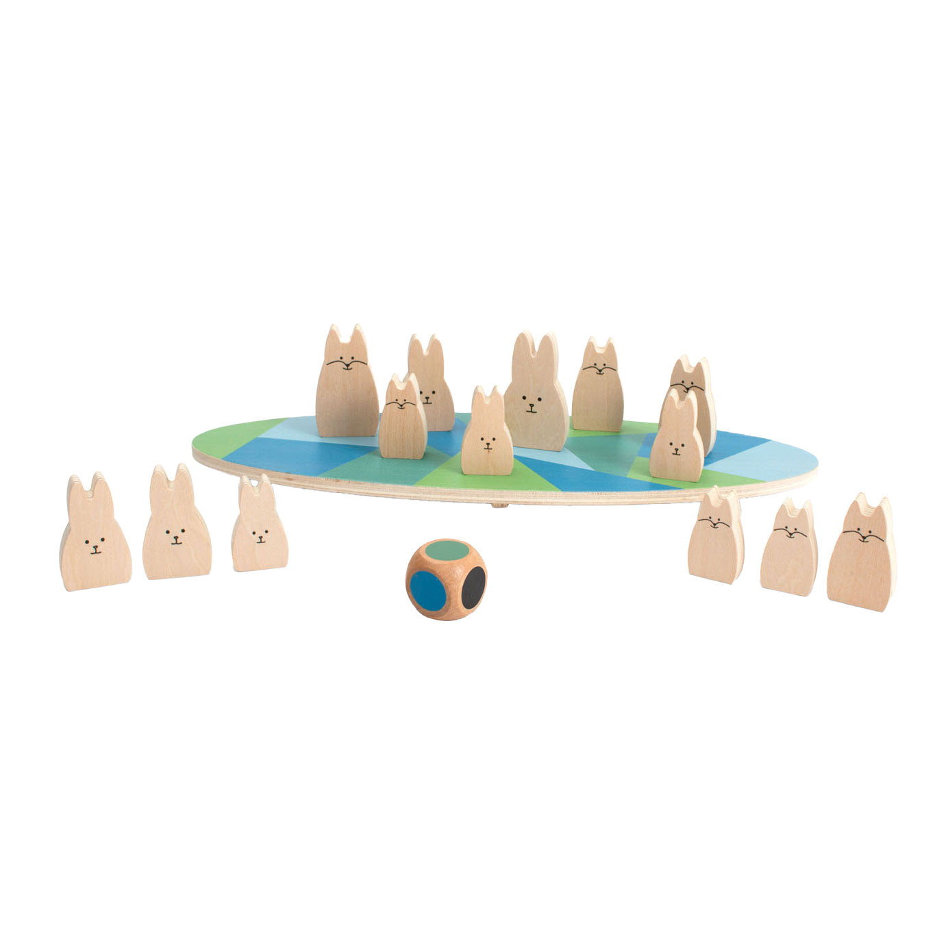 BS Toys houten balansspel konijnen