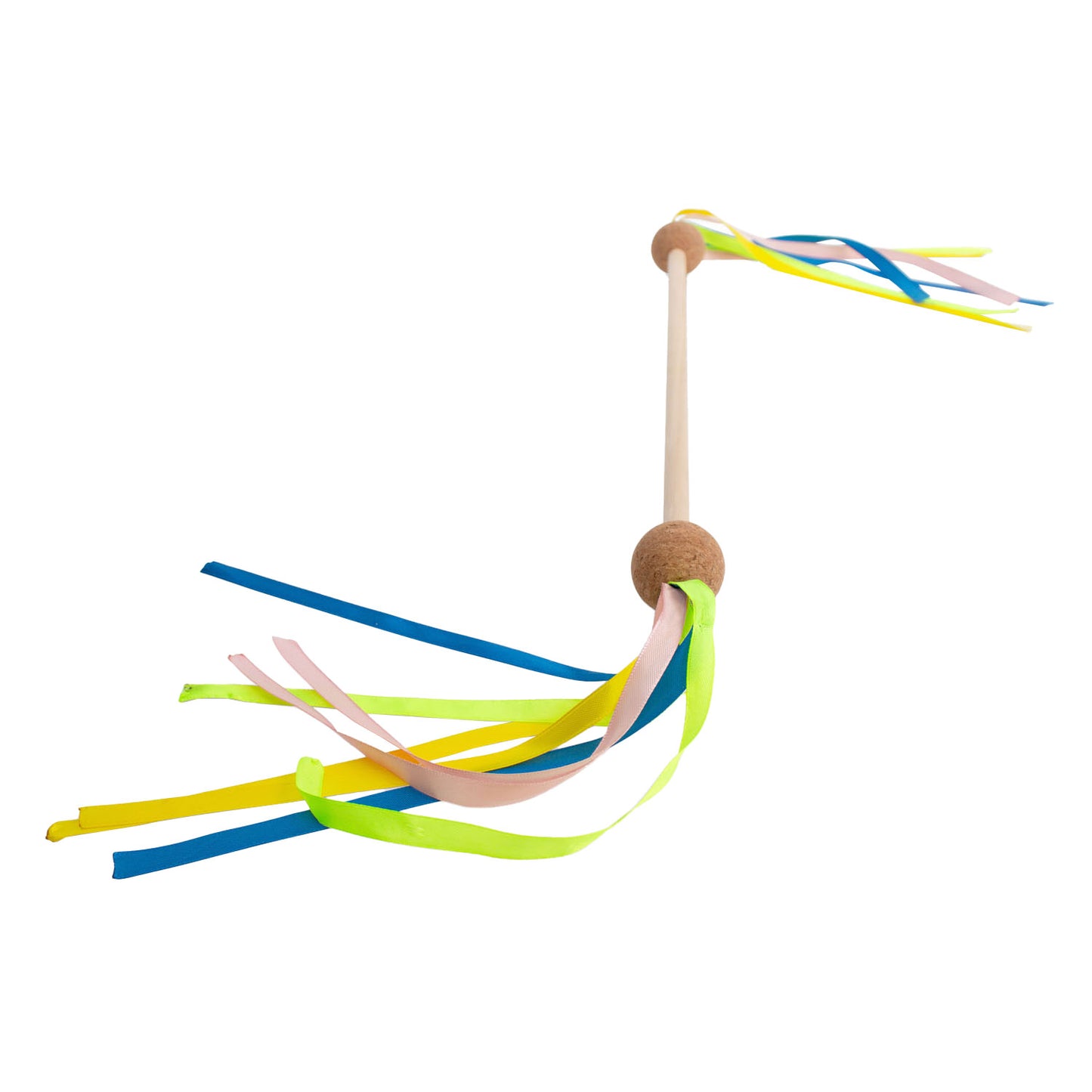BS Toys houten draaistok met lint