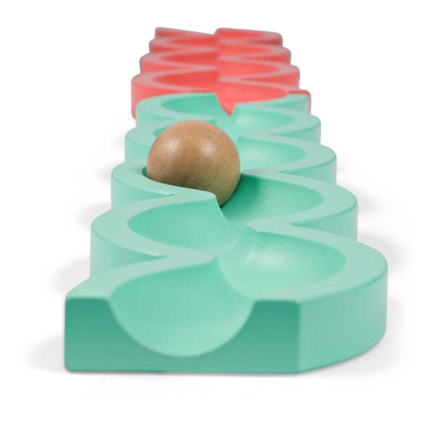 BS Toys houten ballenbaan geef door en speel - 4dlg.
