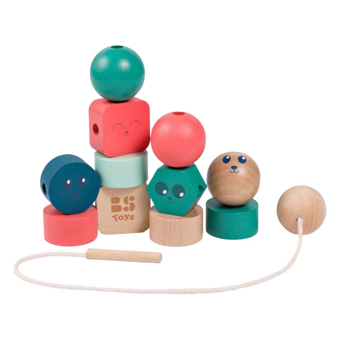 BS Toys houten kralen junior - 13dlg.