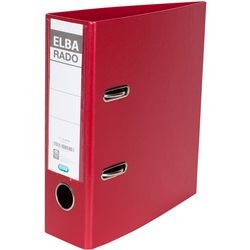 Ordner Elba Rado Plast Rood A5 500 Vel Karton PVC