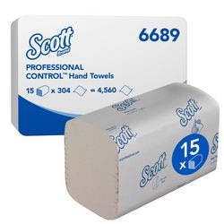 Handdoeken Scott Performance Airflex 274 vel 1-laags wit pak 15 stuks