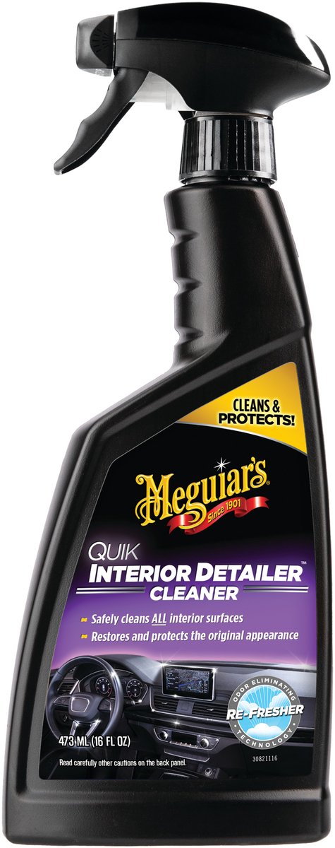 Meguiar's Meguiar’s quik interior detailer 473ml – interieurreiniger auto – voor leer, kunststof vinyl – natuurlijke finish