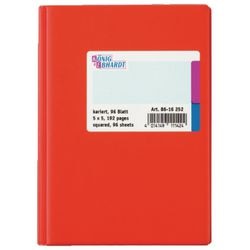 kolomboek König Ebhardt A6 105x148mm rood 96 vel gelinieerd per boek