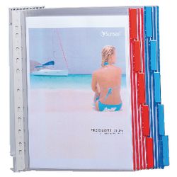 Wanddisplaysysteem Durable 569200 Geel, Rood, Blauw, Groen 1 Stuk