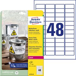 Ty Etiketten avery zweckform heavy du 960 stuks wit