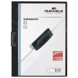 Klemmap Duraquick Durable 2270 plastic A4 zwart